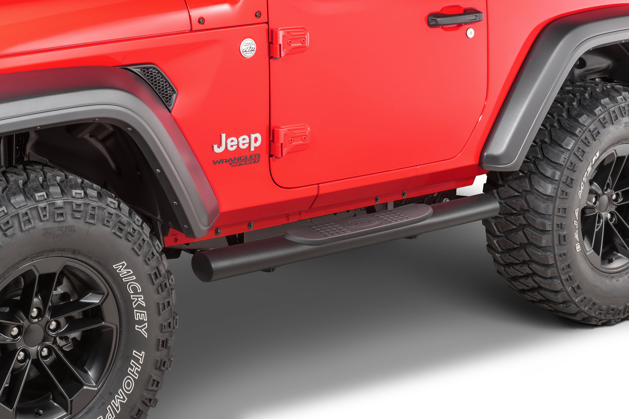 Quadratec QR4 Heavy Duty Oval Side Steps for 18-22 Jeep Wrangler